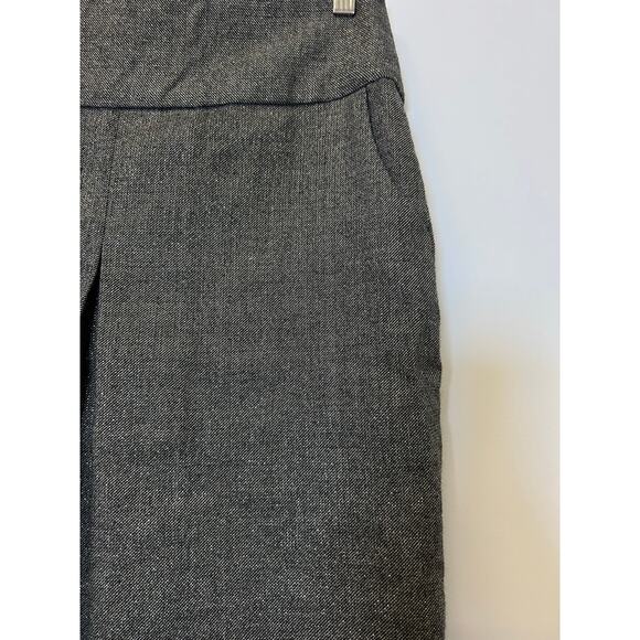 J. Crew Grey Virgin Wool & Metallic Box Pleat Pencil Skirt with Pockets Size 10 - Picture 4 of 7